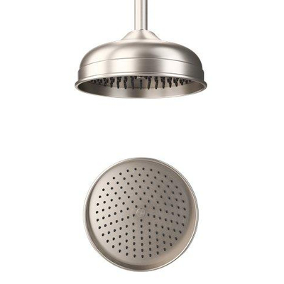 Crosswater Belgravia Douche de tête - ronde - 20cm - easy clean - nickel brossé (acier inoxydable)