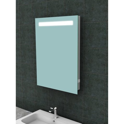 Wiesbaden Tigris miroir rectangulaire avec LED et prise électrique 60 x 80 cm