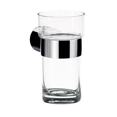 Emco Fino glashouder met glas chroom