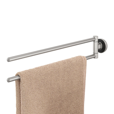 Tiger Cooper Porte-serviettes 2 bras Acier inoxydable brossé Noir