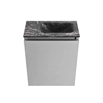 MONDIAZ TURE-DLUX Meuble de toilettes 40 cm Plata. Lavabo EDEN Lava position droite. Avec 1 trou de robinet.