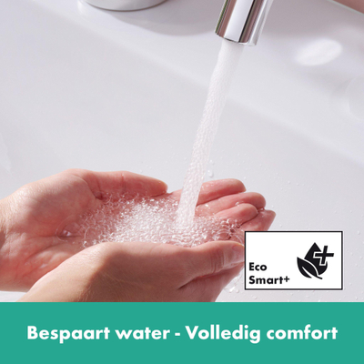 Hansgrohe Tecturis s Eengreeps wastafelkraan - 240 Fine - coolstart - voor waskommen - met afvoerplug - hoogglans chroom