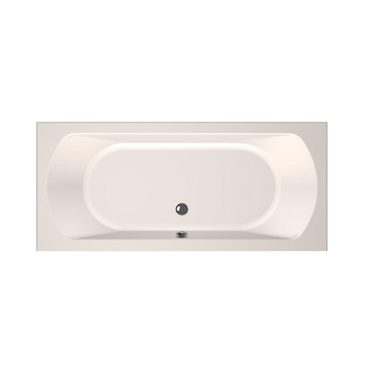 Xenz Lagoon baignoire- 180x80cm - avec trop-plein - sans vidage - Acrylique Crème Mat