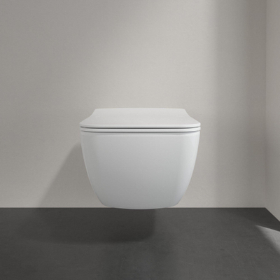 Villeroy & Boch Venticello WC à fond creux 37.5x56cm économiseur d'eau antirésidu céramique Blanc
