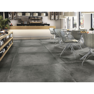 SAMPLE Baldocer Cerámica Grafton Carrelage sol et mural - rectifié - Anthracite mat