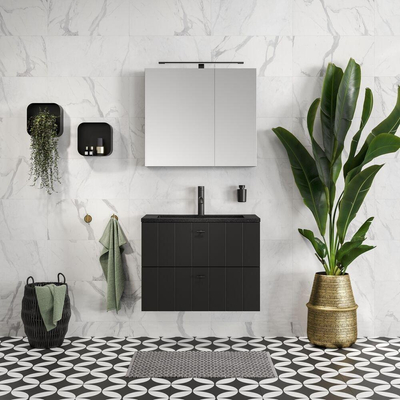 Sealskin Brix Petite cube mural Métal Noir