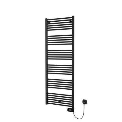 Plieger Elba Electrical Elektrische Designradiator - 170.2x60cm - met thermostaat - 900w - mat zwart