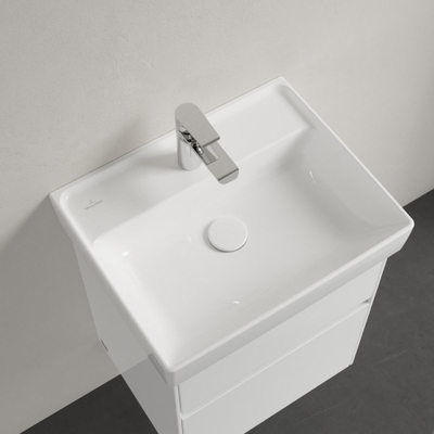 Villeroy & Boch COLLARO Lave-main WC 50x15x8.5cm avec trop-plein 1 trou de robinet Blanc Alpin