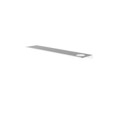 Hotbath &MORE Planchet - 60cm - inclusief bevestigings rails - 1 uitsparing - voor zeepdispenser of beker - Mat wit
