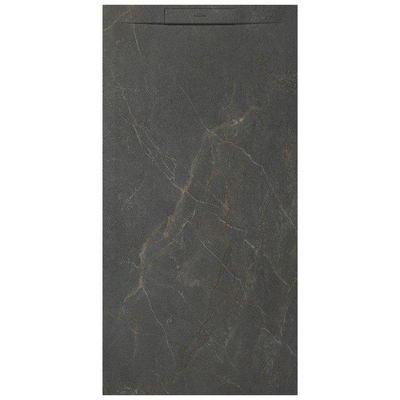 Zenon Essenza West Receveur de douche – 120x80 cm – antidérapant – antibactérien – marbre minéral – rectangulaire – Mountain