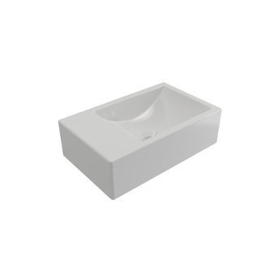 Plieger Houston Lave-mains avec vasque droite sans trou de robinet 37x23cm blanc