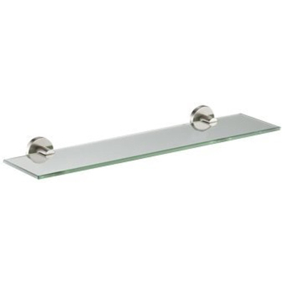 Plieger Vigo tablette en verre 52x14,5cm inox brossé