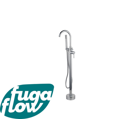 FugaFlow Eccelente Sobrado Badkamer Vrijstaande Badkraan - 113cm - handdoucheset - chroom