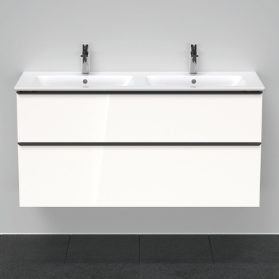 Duravit D-Neo wastafelonderkast 128x62.5x46.2cm 2 lades wit Hoogglans