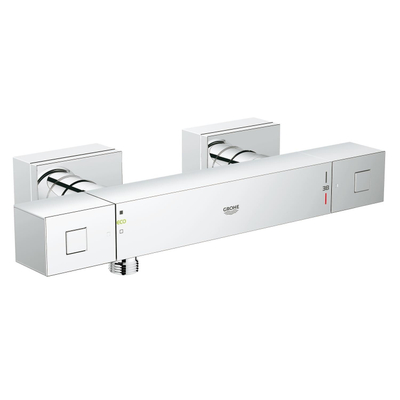 Grohe Cube Douchekraan - thermostatisch - met koppelingen - chroom