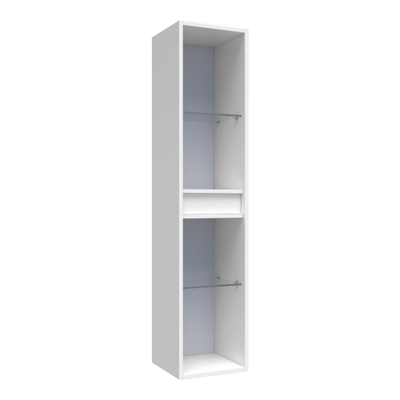 Ichoice Armoire Haute Ouverte 160 Brillant Blanc 35x160x35cm MDF (multicouche)