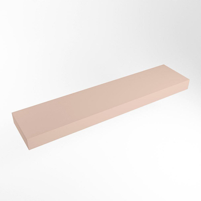 Mondiaz TOP 41 Vrijhangend Topblad - 180x41x12cm - geschikt voor waskom - Solid surface - Rosee