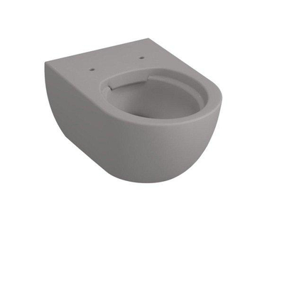 Royal Plaza Primo Toiletset - 48.5cm - hangend - spoelrandloos - diepspoel - verkort - met zitting - softclose - quick release - cement