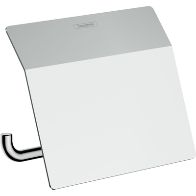 Hansgrohe AddStoris Q closetrolhouder - met klep - hoogglans chroom