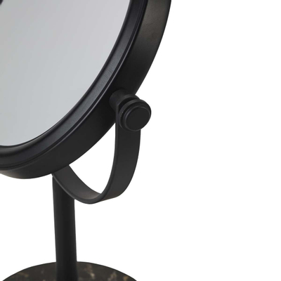 Aquanova Porto make-upspiegel – rond Ø15 cm – dubbelzijdig, 3x vergrotend – Zwart