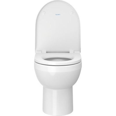 Duravit Durastyle kit de toilettes de base debout à fond creux sans rebord 37x48cm avec abattant softclose blanc