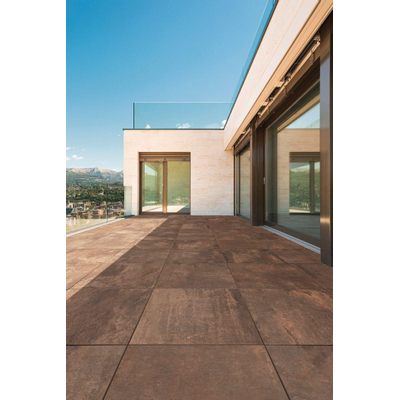 Terravito Copuro Terrastegel Rust 60x60x2cm Gerectificeerd Betonlook Mat Roest