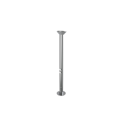 Bellezza Bagno buitendouche Augusta brushed stainless steel met voetendouche RVS