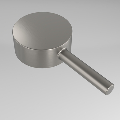 IVY Bond Partie de finition - pour thermostat encastrable - 1 robinet d'arrêt séparé - rosace ronde - Metal black brossé PVD