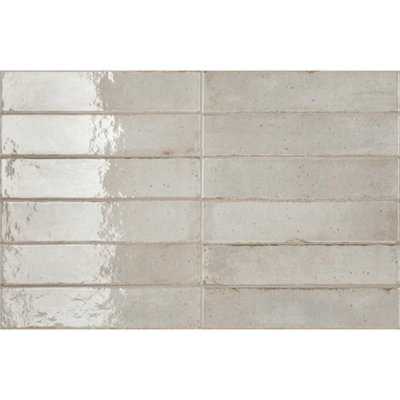 SAMPLE Ceramic-Apolo Raku Carreau mural - 6X27cm - 7,7mm - Rectangle - Oyster Brillant