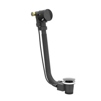 IVY Badoverloop - combinaison de trop-plein et remplissage - Chrome noir PVD