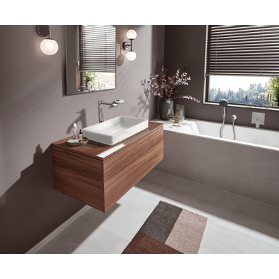 Hansgrohe vivenis mitigeur monocommande de baignoire encastré noir mat