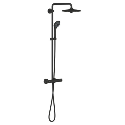 Grohe Vitalio Joy Douchesysteem - met thermostaatkraan - matte black (mat zwart)
