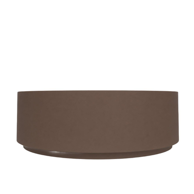 Arcqua Case Opbouw Waskom - rond - 40cm - mat chocola