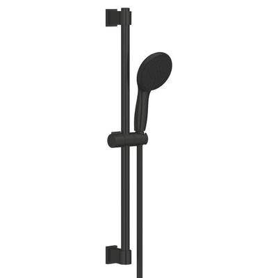 Grohe Vitalio Start 110 Glijstangset - 60cm - ronde handdouche - 2 straalsoorten - gladde doucheslang - matte black (mat zwart)