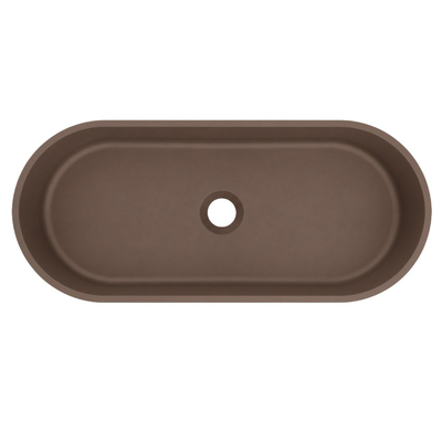 Arcqua Case Opbouw Waskom - ovaal - 60x26cm - mat chocola