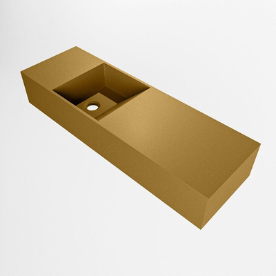 Mondiaz TYNE Fontaine - 70x23x12cm - lavabo à gauche - sans trous de robinet - solid surface - Oro