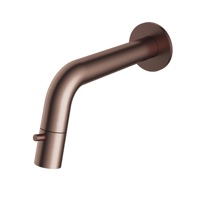 Hotbath Buddy Fonteinkraan - uitloop 18.6cm - inbouw - inkortbaar - PVD - geborsteld koper