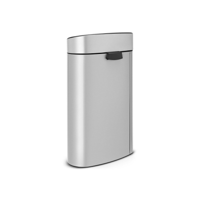 Brabantia Touch Bin Poubelle - 40 litres - seau intérieur en plastique - metallic grey