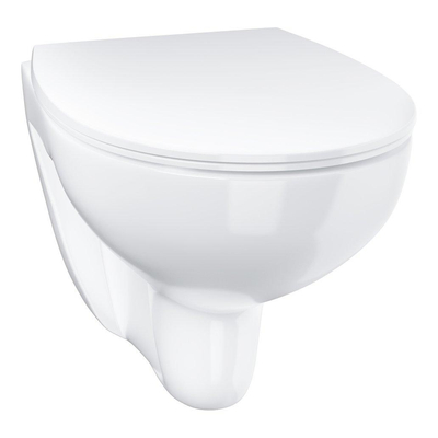 Grohe Solido Bau Wandcloset - diepspoel - spoelrandloos - 36.8x53.1cm - 6/3 liter - inclusief zitting - wit