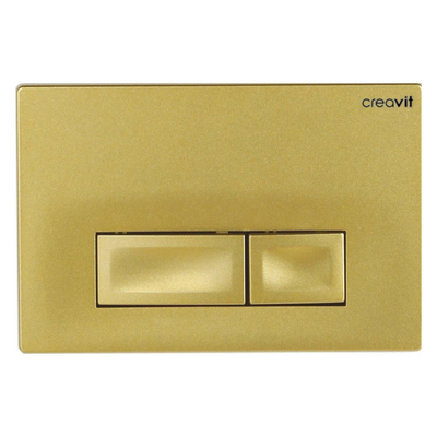 Creavit Plaque de commande - boutons rectangulaires - or