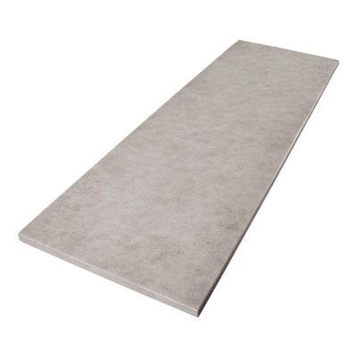 BRAUER Concrete Wastafelblad - 140x46x3cm - zonder kraangat - gecoat beton grijs gemêleerd