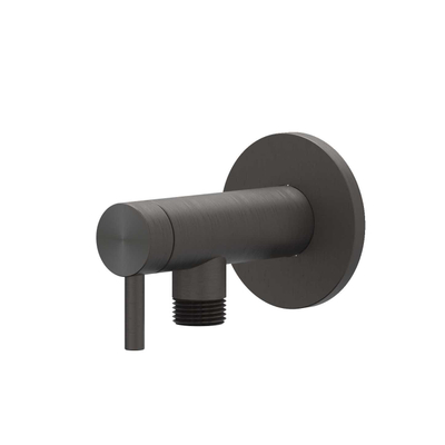 IVY Hoekstopkraan - 1/2" - 3/8 - RVS316 - geborsteld carbon black PVD