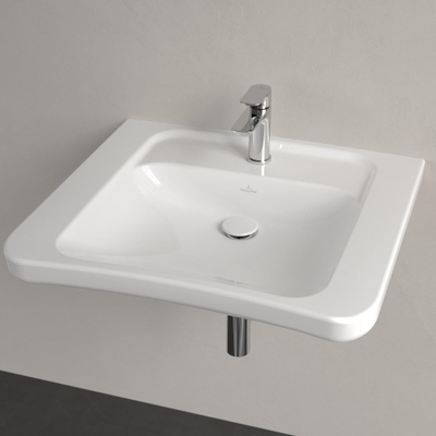 Villeroy & Boch ViCare Lavabo ViCare - 650 x 550 x 190 mm - Blanc Alpin AntiBac CeramicPlus - sans trop-plein