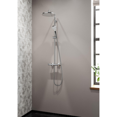 Hansgrohe Tica doucheset - 28cm - met handdouche - met glijstang - chroom
