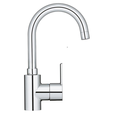 Grohe Feel Wastafelkraan - L-Size - met afvoerplug - hoge draaibare uitloop - chroom