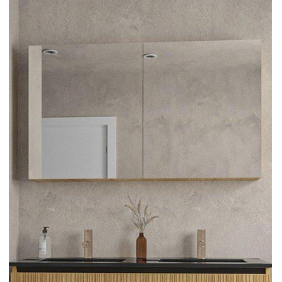 Saniclass Holz Base Armoire miroir - 120x70cm - chêne