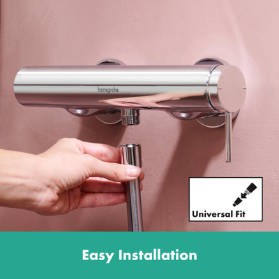 Hansgrohe Tecturis s Eengreeps - opbouw douchemengkraan - hoogglans chroom
