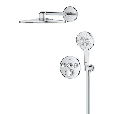 Grohe Rapido Perfect Showerset - Rainshower SmartActive 310 hoofddouche - rond - 3 straalsoorten - chroom