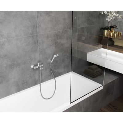 Hansgrohe Vernis Blend mitigeur de bain – montage en applique – monocommande – noir mat