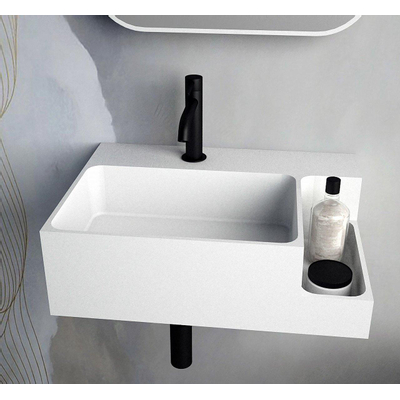Ideavit SolidDual Lavabo 50x36x15,5cm 1 trou de robinet 1 lavabo Acrylique blanc mat